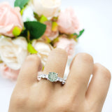 Round Natural Stone Cathedral Ring