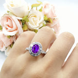 Oval Natural Stone Art Deco Ring