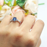 Oval Natural Stone Vintage Style Ring