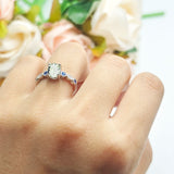 Oval Natural Stone Vintage Style Ring