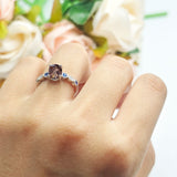 Oval Natural Stone Vintage Style Ring