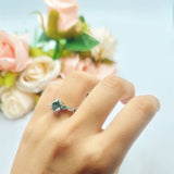 Oval Natural Stone Vintage Style Ring