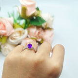 Vintage Style Oval Natural Stone Ring