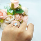 Vintage Style Oval Natural Stone Ring
