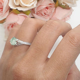 Art Deco Round Vintage Style Ring