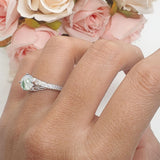 Art Deco Round Vintage Style Ring