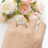 Art Deco Marquise Split Shank Ring