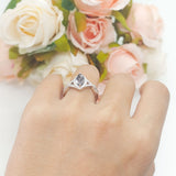 Art Deco Marquise Split Shank Ring