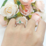 Three Stone Marquise Pear Trellis Ring