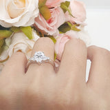 Art Deco Pear Teardrop Vintage Style Ring 