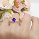 Art Deco Pear Teardrop Vintage Style Ring 