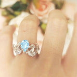 Teardrop Pear Leaf Style Ring