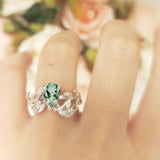 Teardrop Pear Leaf Style Ring
