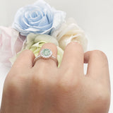 Art Deco Round Halo Vintage Ring