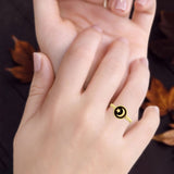 Moon & Star Ring