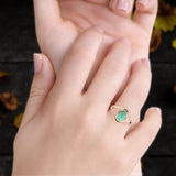 Oxidized Split Shank Oxidized Ring