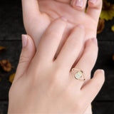 Oxidized Split Shank Oxidized Ring