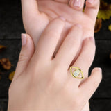 Oxidized Split Shank Oxidized Ring