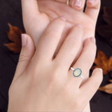 Oxidized Heart Solitaire Oxidized Ring