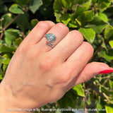Adjustable Floral Cross Ring