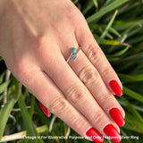 Round 10mm Moonstone Twisted Rope Feather Ring Oxidized 925 Sterling Silver