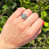 Oxidized Split Shank Leaf Ring