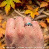 Pear Teardrop Butterfly Ring