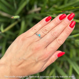 Round Turquoise Bobble Ring