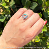 Oxidized Cactus Ring
