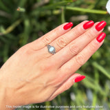 Oxidized Oval Larimar Twisted Ring