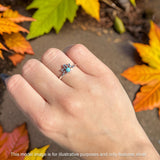 Oxidized Floral Ring