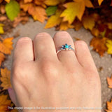 Oxidized Floral Ring