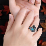 Oxidized Silver Spoon Oxidized Ring