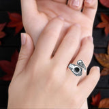 Oxidized Silver Spoon Oxidized Ring