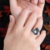 Oxidized Silver Spoon Oxidized Ring