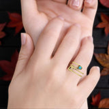 Oxidized Safety Pin Oxidized Ring