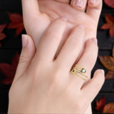 Oxidized Safety Pin Oxidized Ring