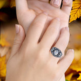 Oxidized Bali Ring