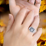 Oxidized Bali Ring
