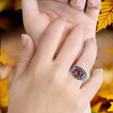 Oxidized Bali Ring