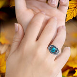 Oxidized Bali Ring