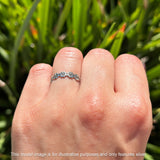 Oxidized Floral Ring