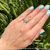 Trinity Bird Oxidized Ring
