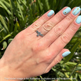 Trinity Bird Oxidized Ring