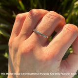 Swirl Bali Style Oxidized Beaded Band