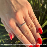 Swirl Bali Style Oxidized Beaded Band