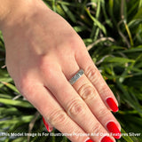 Swirl Bali Style Oxidized Beaded Band