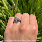 Oxidized Snake Ring