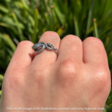 Oxidized Snake Ring