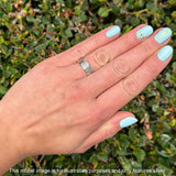 Oxidized Waves Plain Rings